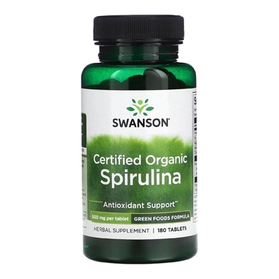 مکمل Certified Organic Spirulina از برند Swanson