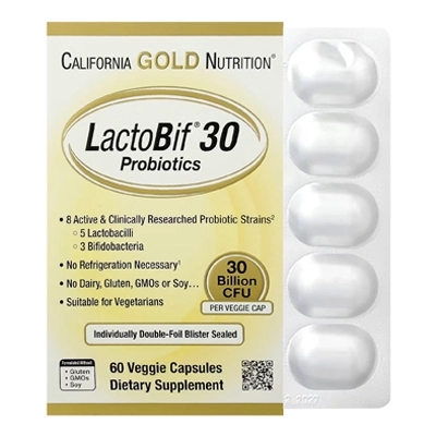 کپسول پروبیوتیک LactoBif 30 از برند California Gold Nutrition