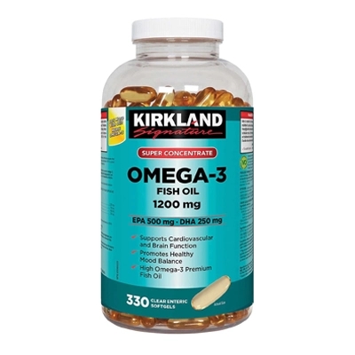 مکمل Kirkland Signature Super Concentrate Omega-3 Fish Oil 1200mg از برند Kirkland Signature