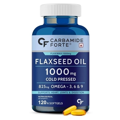 قرص روغن بذر کتان ارگانیک (فلکسید اویل) Flaxseed Oil Omega 3 6 9 Carbamide Forte