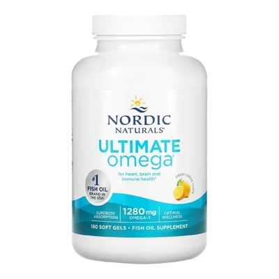 قرص اولترا امگا 3 نردیک نچرالز Ultimate Omega, Lemon Nordic Naturals