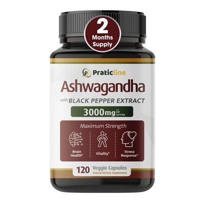 مکمل آشواگاندا Organic Ashwagandha از برند PRATIC LINE