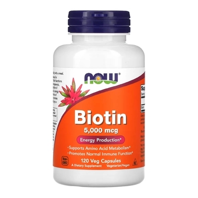 مکمل بیوتین (Biotin) از برند NOW Foods
