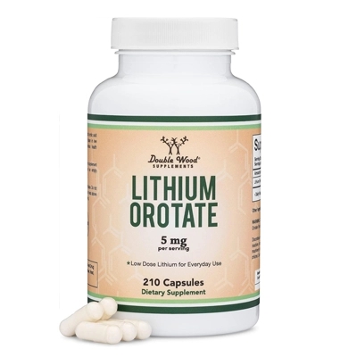 مکمل لیتیوم اوروتات دبل وود ساپلمنتس Lithium Orotate Double Wood Supplements