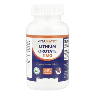مکمل لیتیوم اوروتات وایتامتیک Lithium Orotate Vitamatic