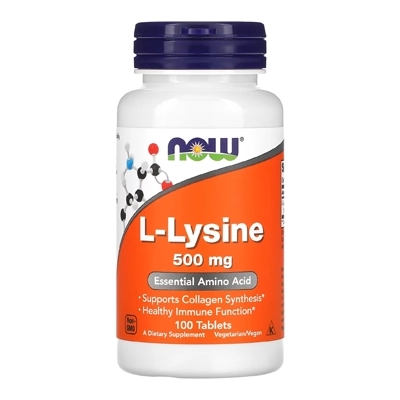 قرص ال لیزین خارجی ناوفودز L-Lysine NOW Foods