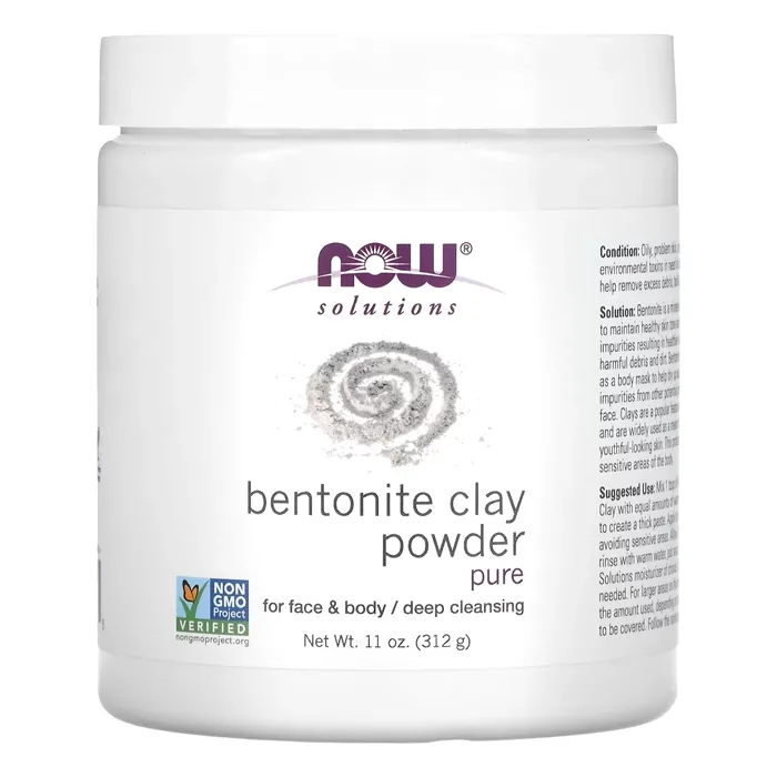 قیمت خاک بنتونیت ناوفودز Solutions Bentonite Clay Powder, Pure Now Foods