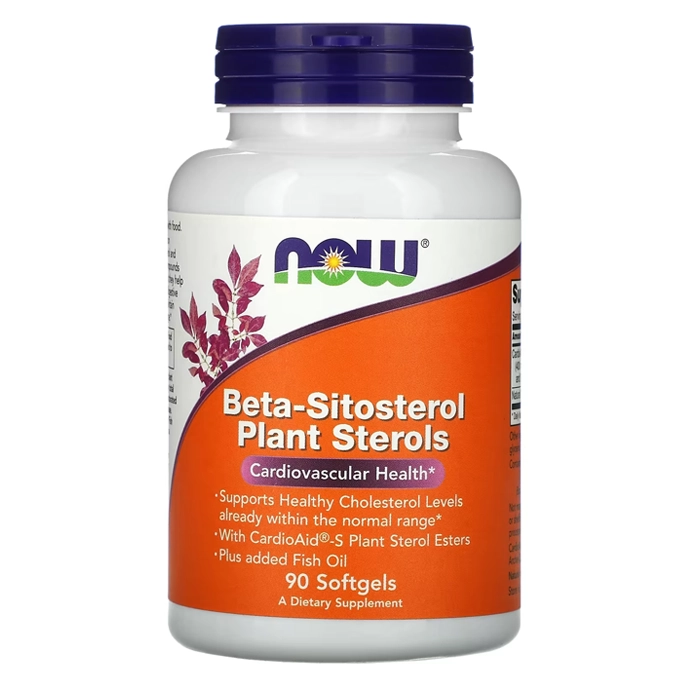 قرص چربی خون گیاهی خارجی ناوفودز Beta-Sitosterol Plant Sterols Now Foods
