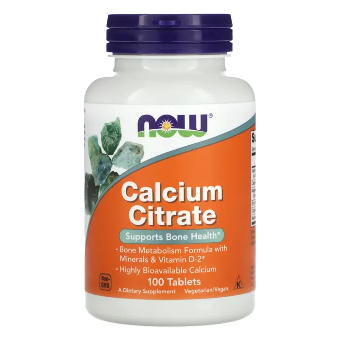 قرص کلسیم سیترات ناو Calcium Citrate Now Foods