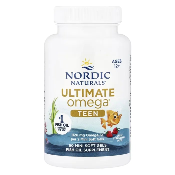 قرص امگا 3 برای نوجوانان نردیک نچرالز Teen, Ultimate Omega Fish Oil Nordic Naturals