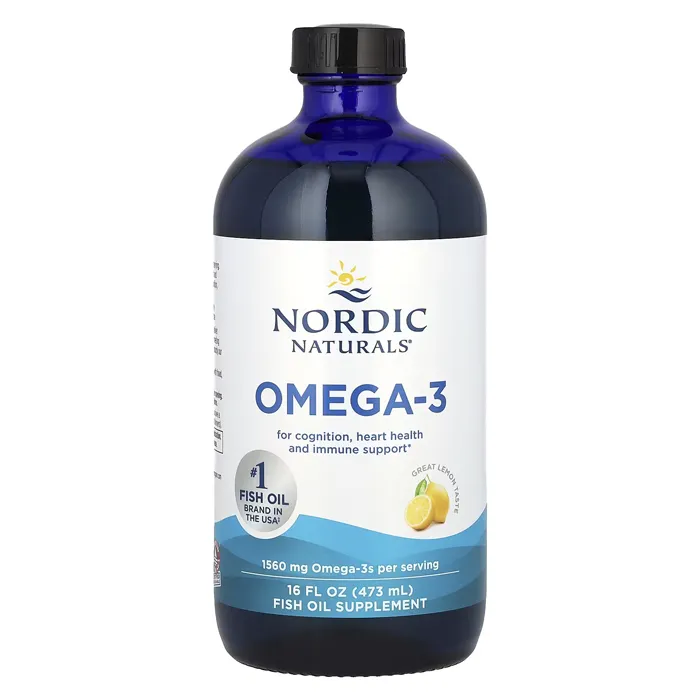 مکمل روغن ماهی لیمو امگا 3 نوردیک نچرالز Omega-3, Lemon Nordic Naturals