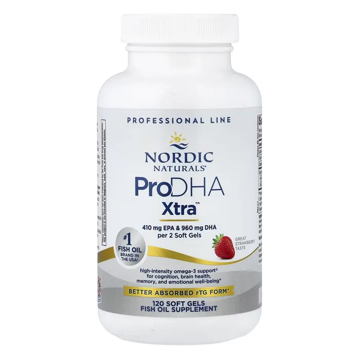 امگا 3 دی اچ ای بالا نردیک نچرالز ProDHA Xtra, StrawberryNordic Naturals
