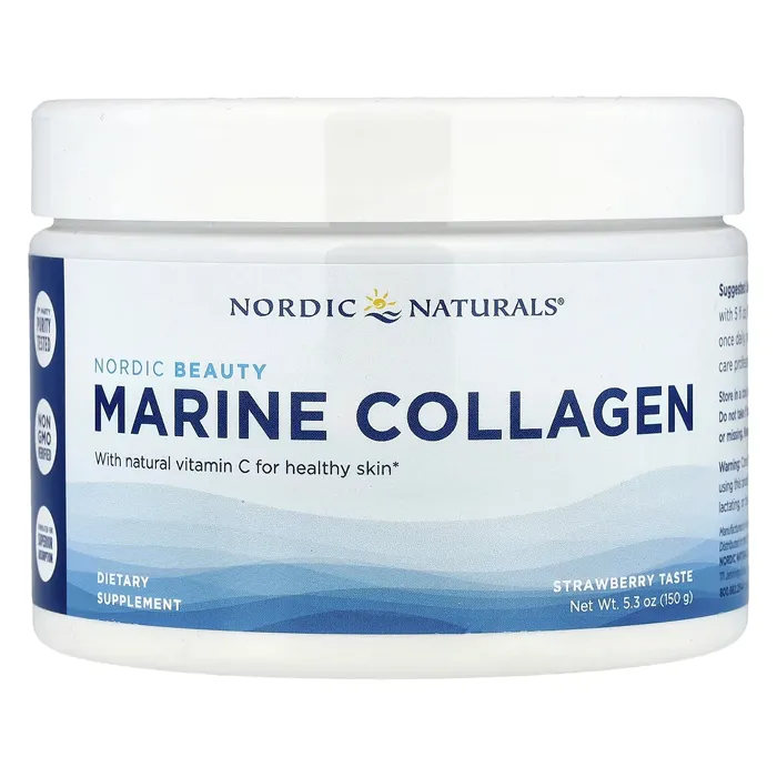 قرص کلاژن و ویتامین c نردیک نچرالز Nordic Naturals Nordic Beauty، Marine Collagen with Vitamin