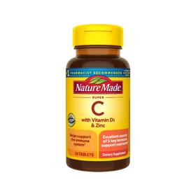 مکمل ویتامین C با ویتامین D3 و روی nature made c with vitamin d3 and zinc